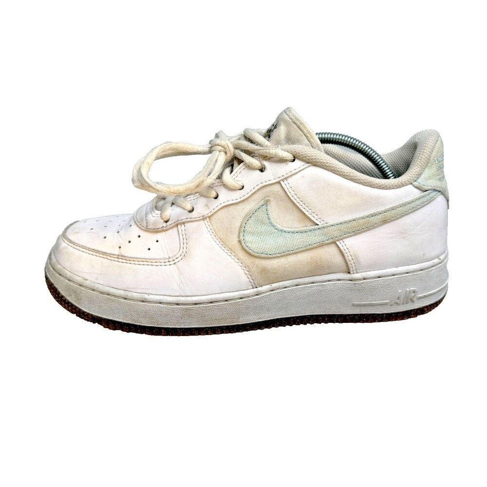 Nike Air Force 1 Indigo DA3093-100 White Blue Tan Speckled Sole Size 6 Youth GUC